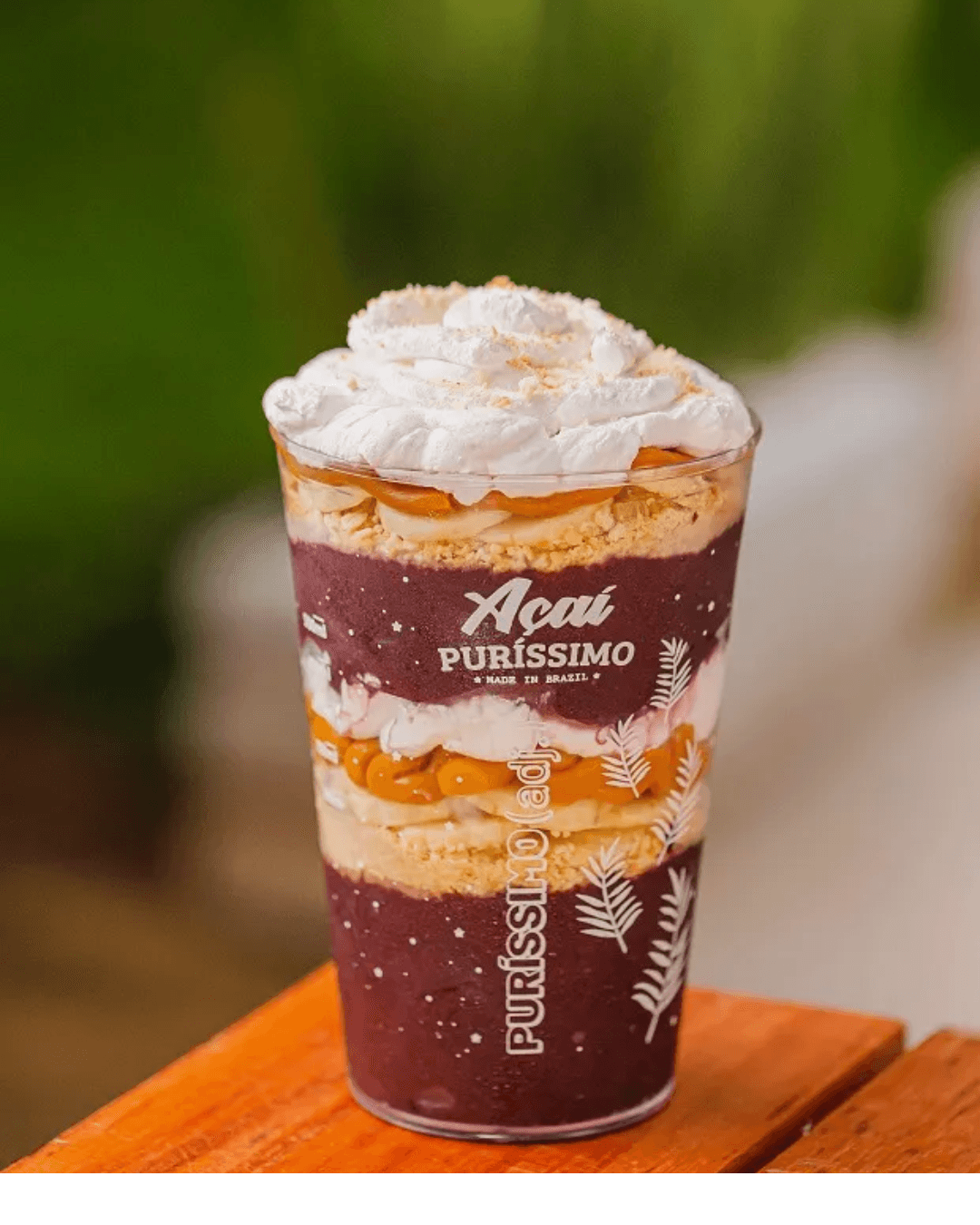 Copo de açaí zero açúcar do Açaí Puríssimo