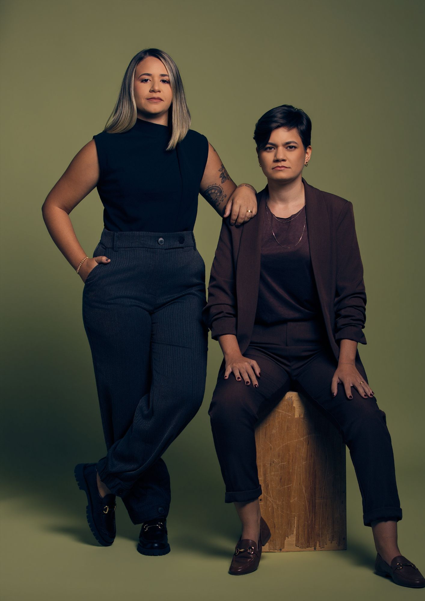 Thâmara Farias e Ariely Thomé, fundadoras da FacilMart